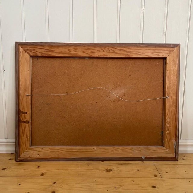 Hannes Wagnstedt Mid Century Swedish Expressionist Oil on Canvas For Sale - Image 11 of 12