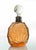 Art Deco Glass Bottle realized in 1930s. Sterling silver neck, marked on base. Excellent condition.
