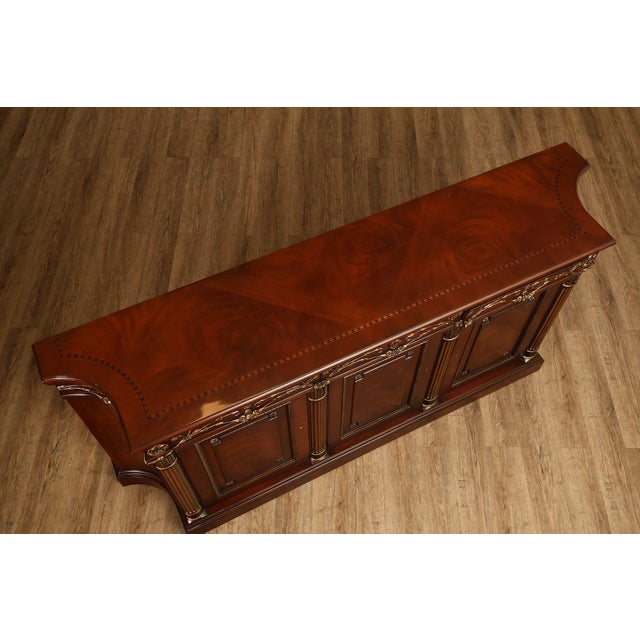 2000 - 2009 EJ Victor Mahogany Neoclassical Louis XVI Style Sideboard For Sale - Image 5 of 18