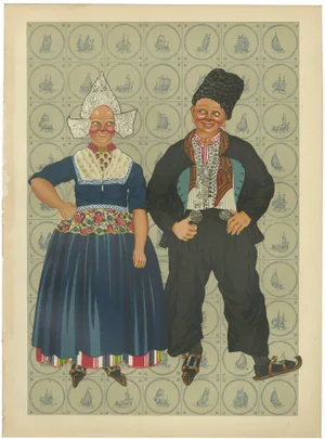 Volendam Wedding Attire, 1932, Lithograph on Paper