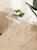 Mid 20th Century Vintage White Metal & Glass Tray Table For Sale - Image 5 of 10
