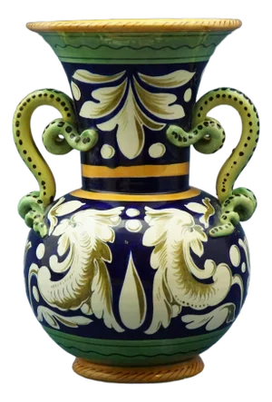 Raphaelesque Ceramic Vase from BMC Barraud Messeri & C. - Carraresi & Lucchesi, Italy., 1950s