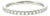 21st-Century Platinum 18 Natural Diamond Split Prong Wedding Ring For Sale