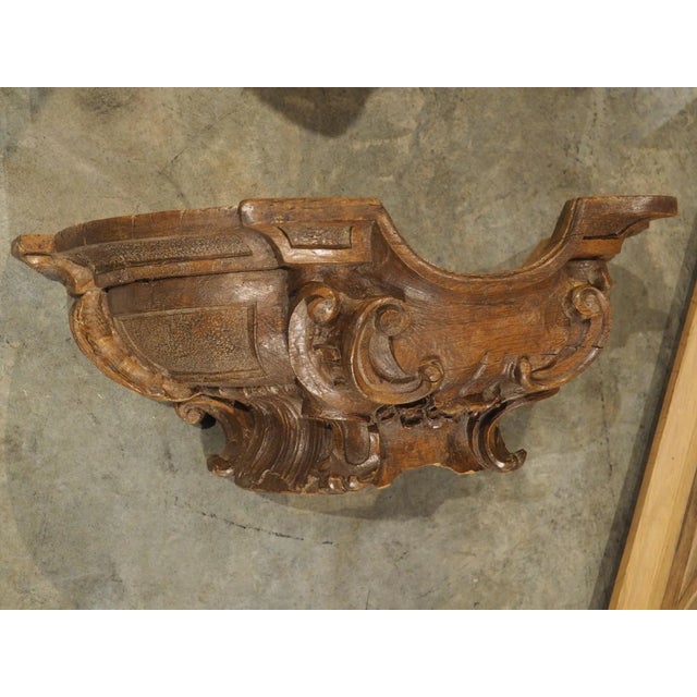 A Beautifully Carved Circa 1750 Oak Boiserie Element From France For Sale - Image 14 of 18