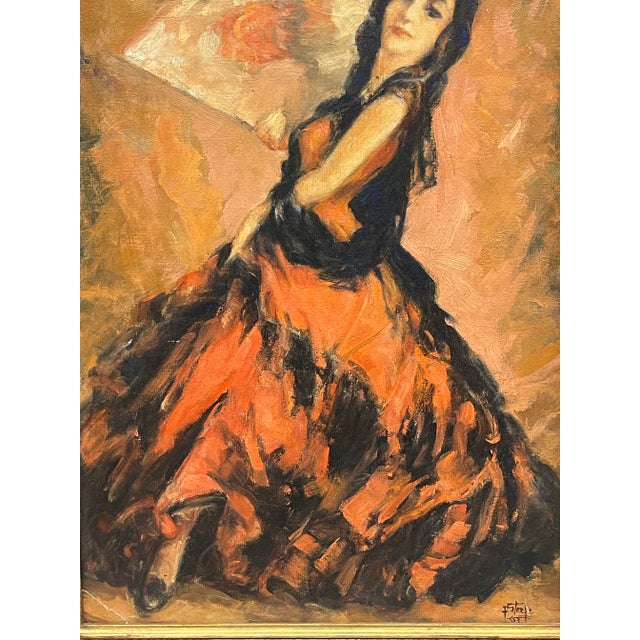 An Oil on Canvas of a Dancer For Sale In Los Angeles - Image 6 of 6