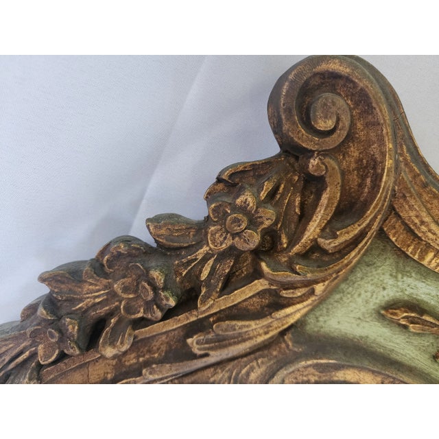 Wood 1940s Hand Painted Mirror For Sale - Image 7 of 12