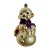 West Germany Handblown Mercury Glass Snowman Christmas Tree Ornament Purple For Sale