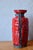West German Pottery Red Ceramic Floor Vase with Wrought Iron Frame, 1960s For Sale - Image 4 of 9
