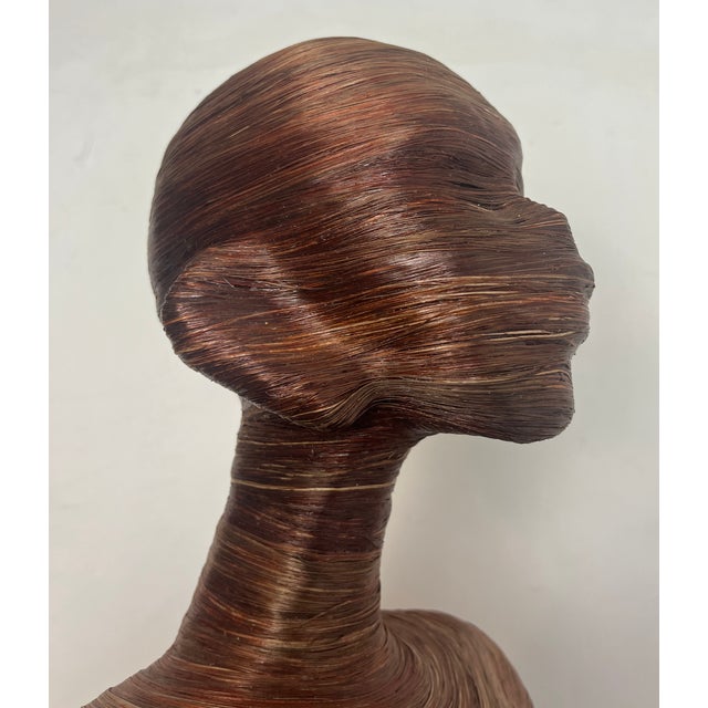 Lara Brown, Large Abstract Lady Sculpture, Rattan Fibre For Sale - Image 16 of 18