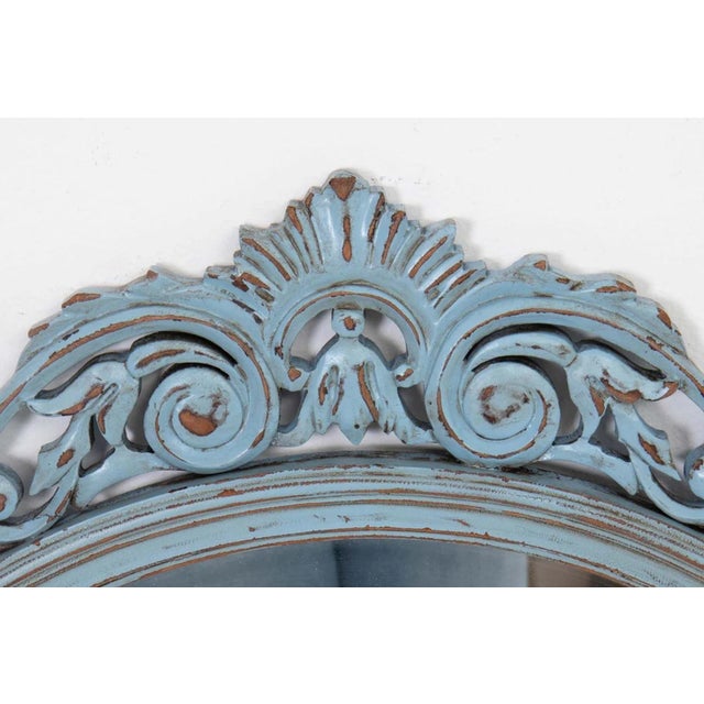 Painted Carved Mirror For Sale In New York - Image 6 of 7