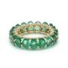Natural 5.78 cts Zambain emerald & 0.58 cts diamond ring in 14k gold For Sale - Image 16 of 18
