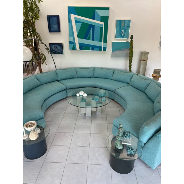 1970s Milo Baughman Attributed Circular Sectional Sofa For Sale - Image 9 of 11