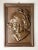 Bronze Portrait Plaque of a Young Girl. She is made of bronze and mounted on a bronze frame. No markings. Well done. Hook...