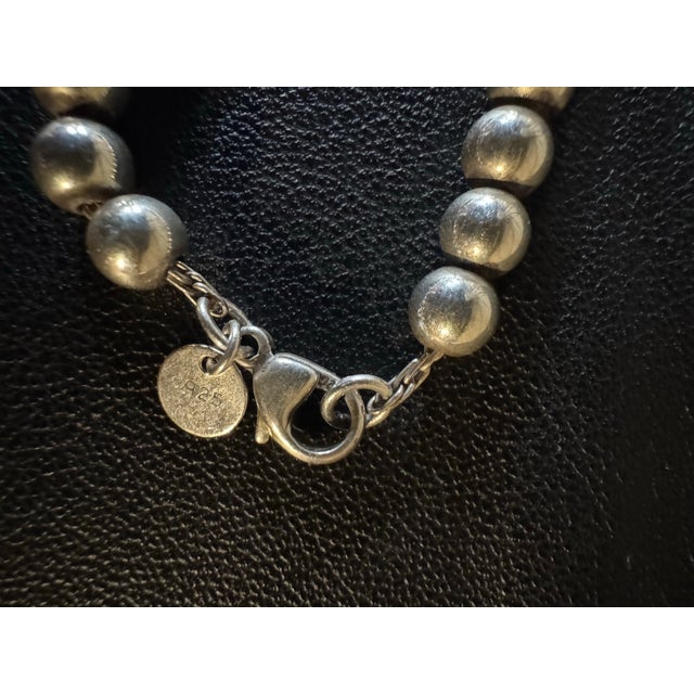 Vintage Tiffany Staring Silver Beaded Necklace For Sale In New York - Image 6 of 7