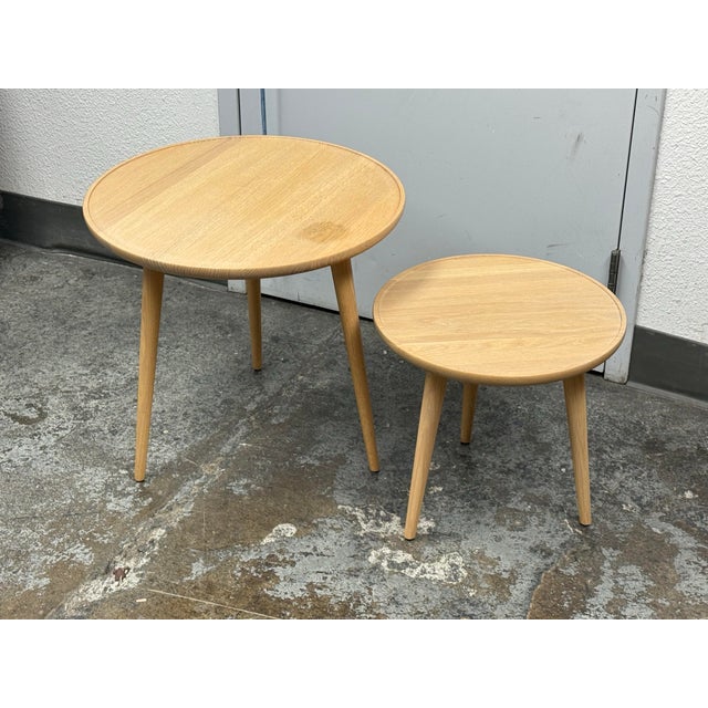 Brown Space Copenhagen for Mater Two Piece Side Tables, Set of Two For Sale - Image 8 of 12