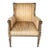 Early 20th Century Gilded Upholstered Wingback Chair For Sale