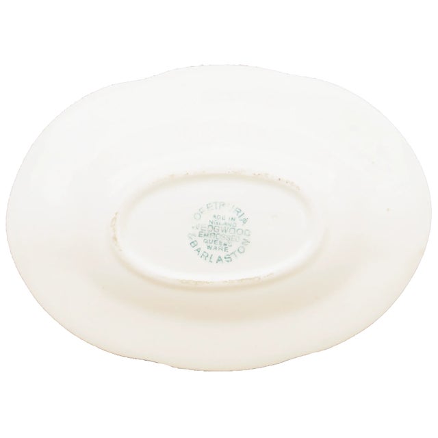 Shabby Chic Wedgwood Pink & White Queensware Ashtrays / Catchalls, Pair For Sale - Image 3 of 4