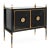 Our Rider Small Cabinet is an updated take on French Empire style. Glossy black lacquer with antiqued brass accents and...