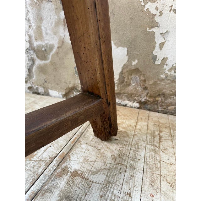 Vintage Walnut Bench, 1950s For Sale - Image 10 of 18