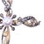 1910s Early 20th Century Art Nouveau Foliate Pearl & Diamond Cross Pendant For Sale - Image 5 of 6
