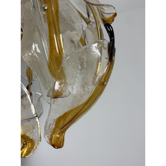 Murano Glass 3-Light Pendant, 1970s For Sale - Image 10 of 12