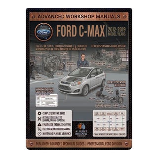 Ford C-Max 2012-2019, Car Repair Manual, Workshop Guide Book For Sale