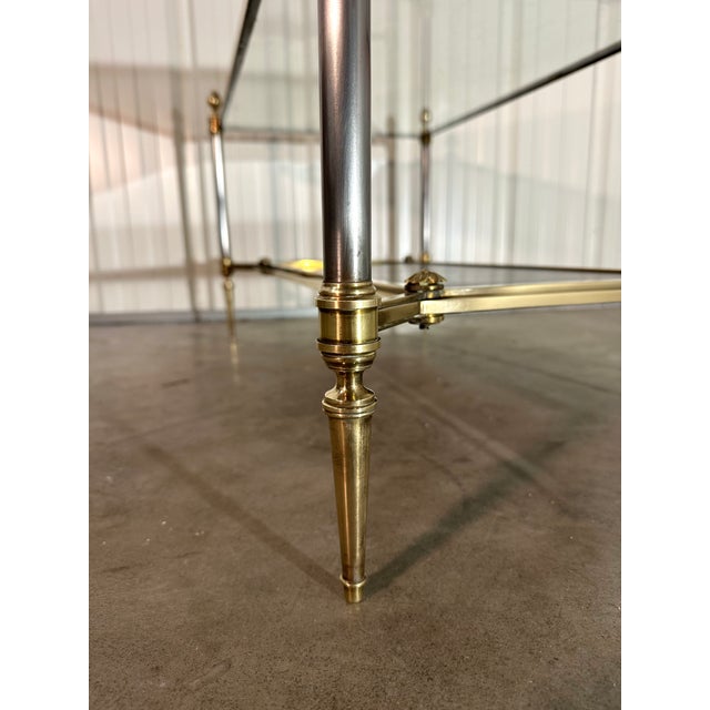 Metal Neoclassical Coffee Table in Bronze from Jansen, 1970s For Sale - Image 7 of 15