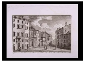 Giuseppe Vasi, Chiesa di S. Tomaso in Parione, Etching, Late 18th Century