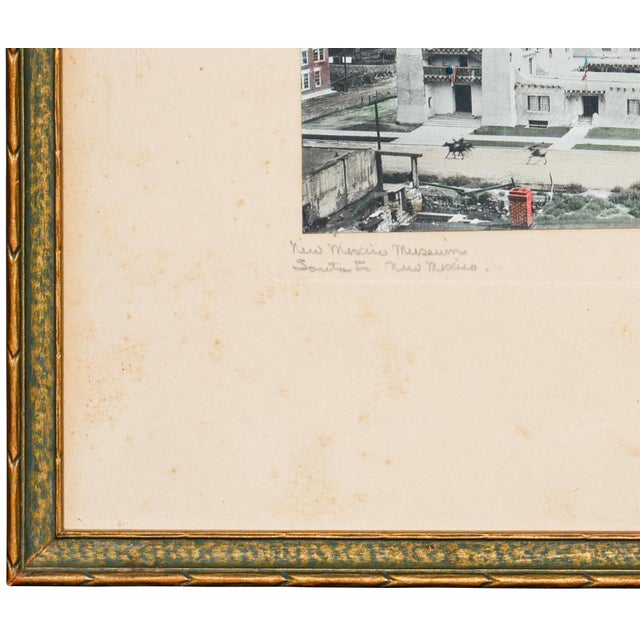 Early Historical Colored Architectural Photograph of New Mexico Museum of Art, 20th Century For Sale In Houston - Image 6 of 9