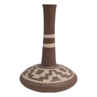 Ceramic Floor Vase with Geometric Pattern by Gmundner Austria, 1970s For Sale