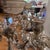 Pair of Ornate Rococo-Style Silver-Plated 5-Arm Candelabras With Epergne Bowl For Sale - Image 12 of 12