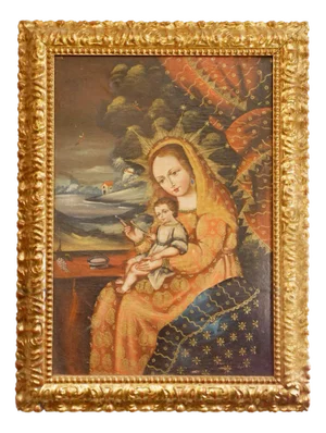 Virgin and Child, Late 19th Century, Oil on Canvas