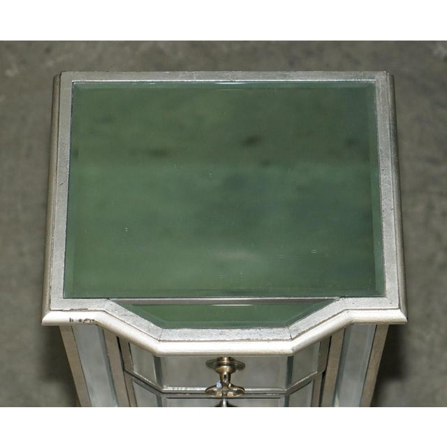 Venitian Bevelled Glass Nightstand with Drawers by Aeg, 2010, Set of 2 For Sale - Image 6 of 18