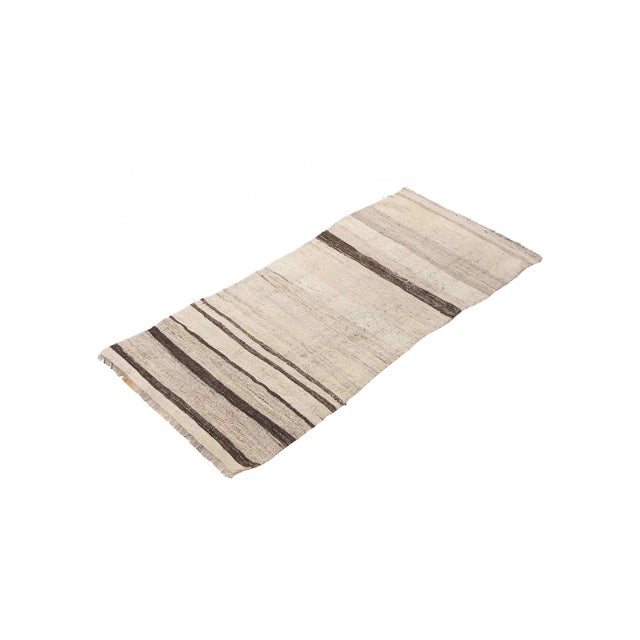 Mid-Century Modern Small Vintage Modern Kilim Rug - 2`1″ X 4`7″ Ft. For Sale - Image 3 of 6