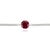 Not Yet Made - Made To Order Single Stone Natural Ruby Unisex Bracelet in 925 Silver For Sale - Image 5 of 12