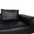 Moss Leather Three-Seater Black Sofa from COR For Sale - Image 4 of 12