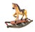 1920s Vintage Hand Painted Carved Rocking Horse For Sale - Image 5 of 6