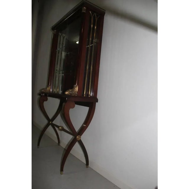 Wood Italian Rosewood Showcase, 1950s For Sale - Image 7 of 11
