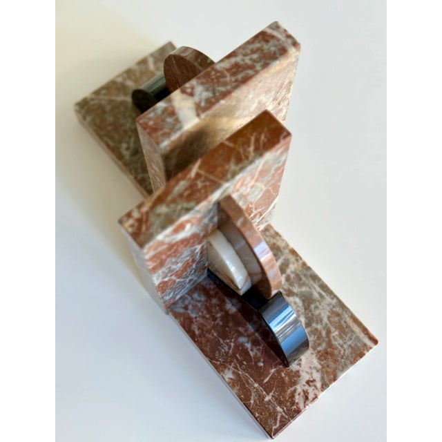 Art Deco Antique Art Deco French Marble Bookends, 1910-30s, Set of 2 For Sale - Image 3 of 10