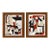 Set of 2: Original Contemporary Framed Collages For Sale