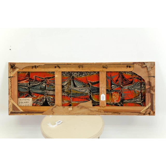 Mary Dambiermont (Belgian, 1932-1983) Rythme Solaire Hand woven wool tapestry Woven at Ateliers Chaudoir et marque de...