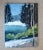 Shabby Chic "Whitefish Montana" Contemporary Landscape Oil Painting For Sale - Image 3 of 12