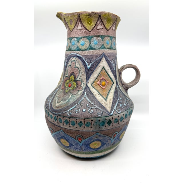 1960s Vintage Lava Volcanic Glaze Italian Pottery For Sale - Image 5 of 12