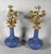 French Pair of Louis XV style floral candelabra, Napoleon III period For Sale - Image 3 of 6