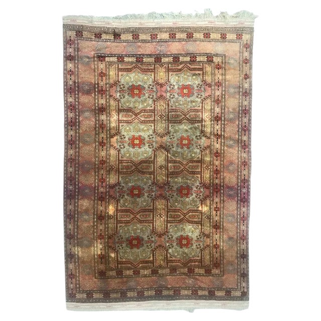 geometric Turkmen Rug For Sale
