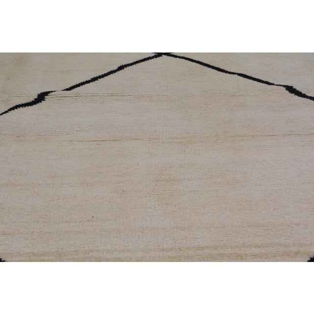 Contemporary Contemporary Moroccan Hand Knotted Wool Rug,9'3"X12' For Sale - Image 3 of 6