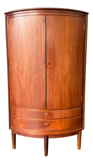 1960s Danish Corner Cabinet