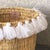 Moroccan Moroccan White Tassel Large Basket For Sale - Image 3 of 4