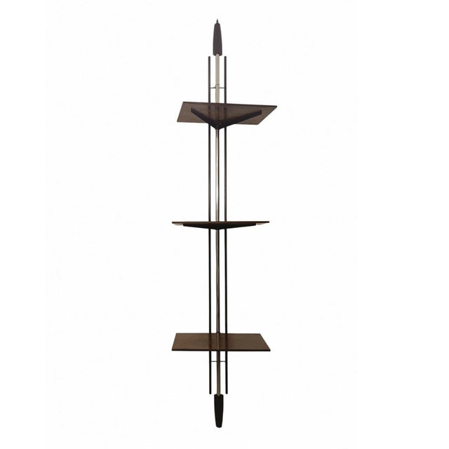 Black Floor to Ceiling Bookshelf by Carlo Hauner and Martin Eisler for Forma, Italy, 1960s For Sale - Image 8 of 8