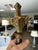 Yellow Single Antique Gothic Revival Brass 6 Light Candelabra For Sale - Image 8 of 18